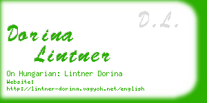 dorina lintner business card